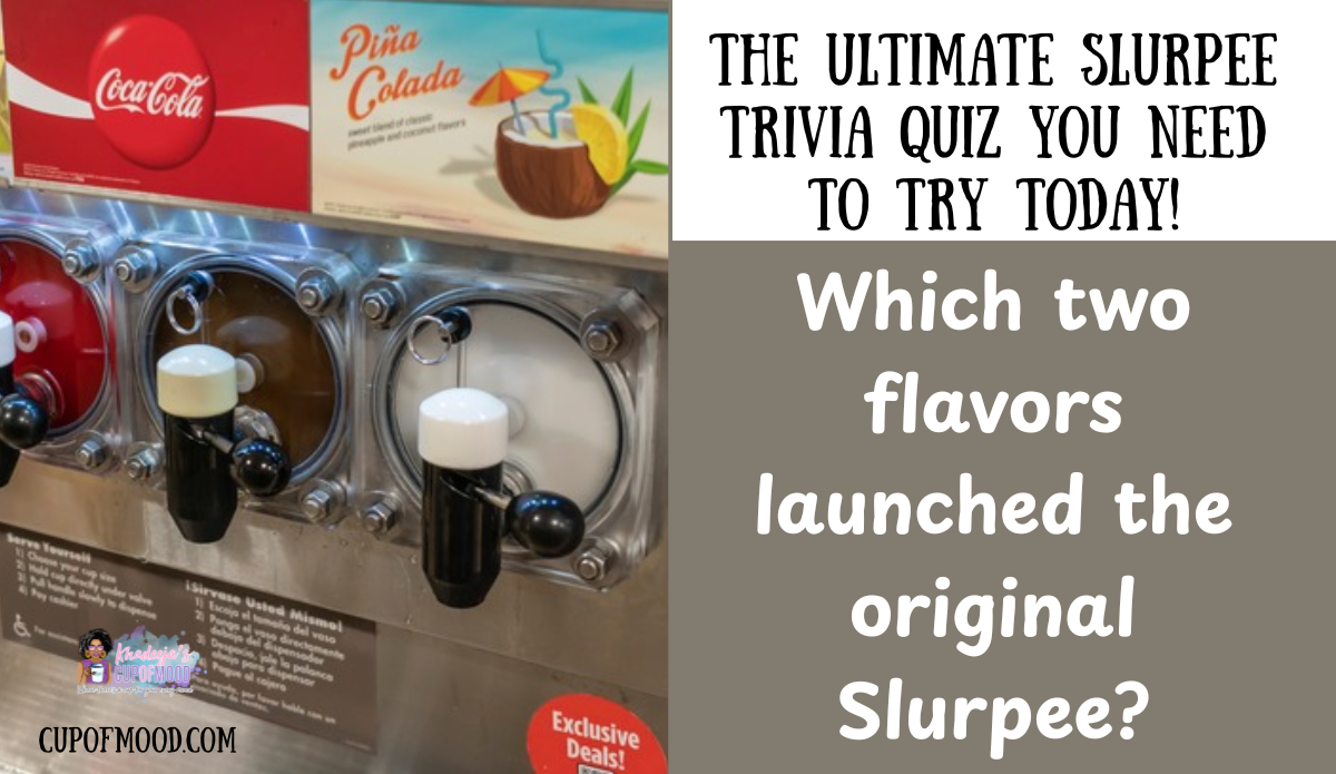 Which two flavors launched the original Slurpee frozen drink machine trivia question