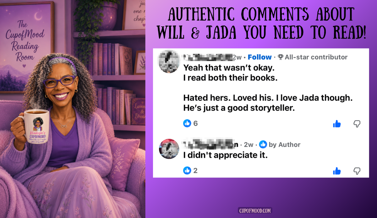 Facebook comments in a Will Smith and Jada Pinkett Smith book review interpreting the prank through their relationship and possible jealousy.
