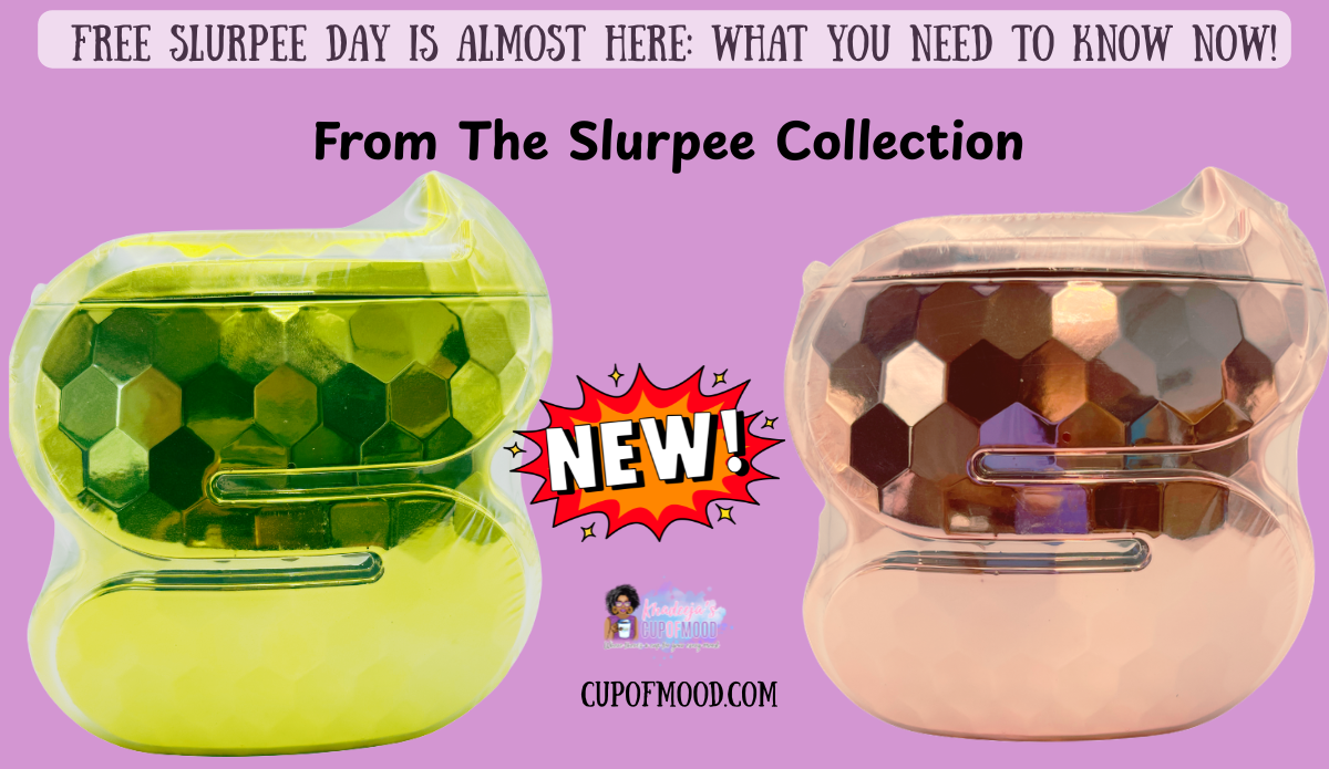 New Gold and Rose Gold 7-Eleven Slurpee Disco Ball Cups from the CupofMood Slurpee Collection