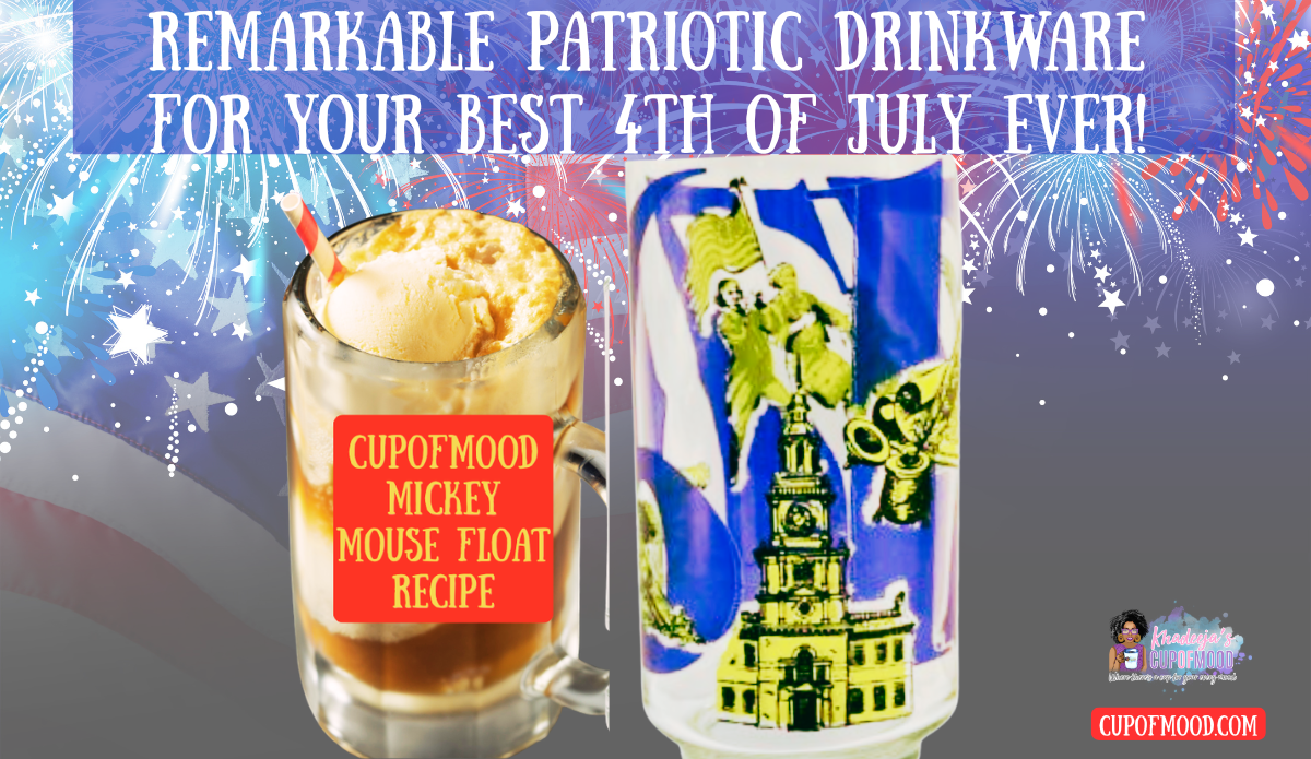 Coca-Cola Bicentennial Heritage Collector Glass paired with Mickey Mouse Float recipe