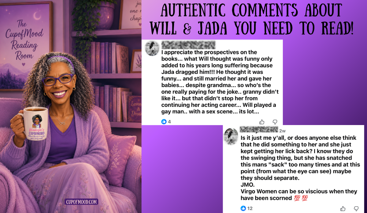 Facebook comments in a Will Smith and Jada Pinkett Smith book review discussing the prank, their relationship, and differing interpretations of both memoirs.