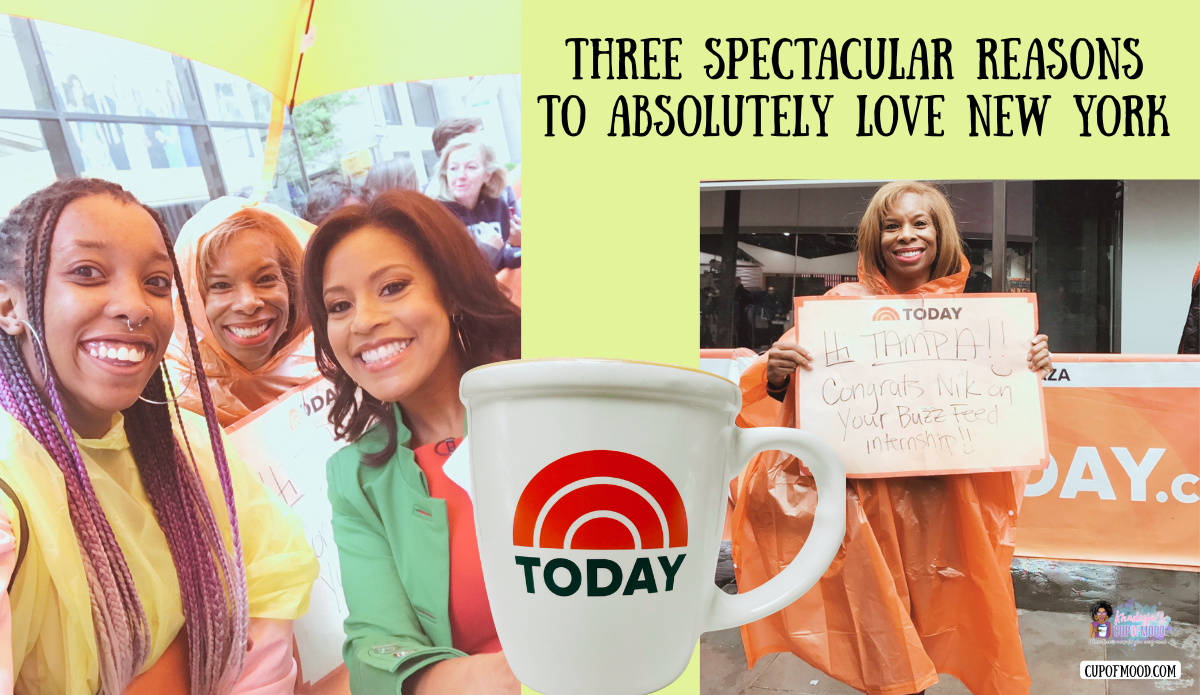 Khadeeja and Nicole at the Today Show during a New York trip connected to Nicole’s BuzzFeed internship