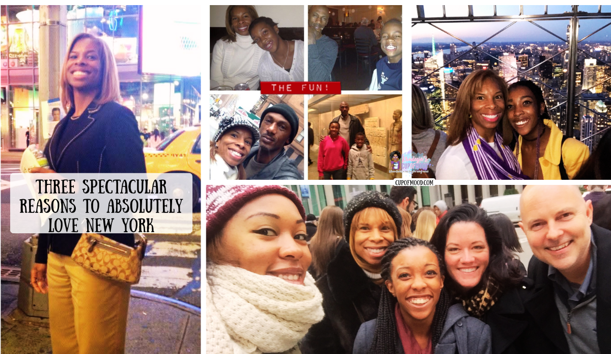 Khadeeja and daughters celebrating Nicole’s 18th birthday in New York with family friends and Empire State Building memories