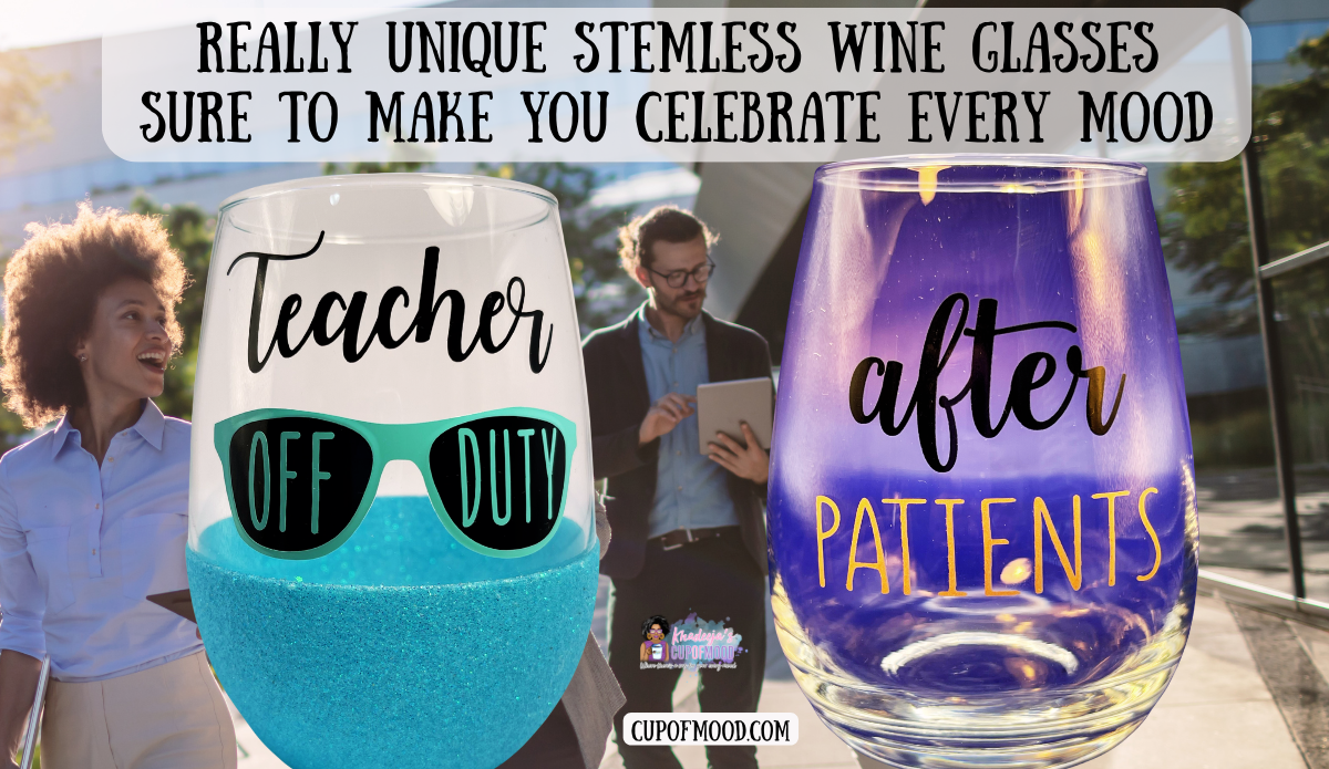 Teacher Off Duty And After Patients Stemless Wine Glasses