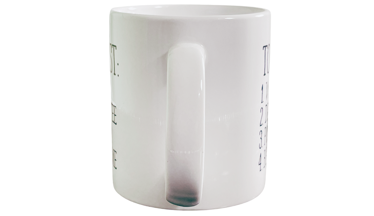 To Do List Be Awesome Mug handle view with checklist design