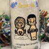 Vintage Love Is 12 oz Collectible Glass by Kim Casali, LA Times 1970s