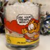 Vintage 1978 Garfield "Use Your Friends Wisely" McDonalds Glass Cup With Odie