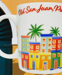 Old San Juan Puerto Rico mug top view opening