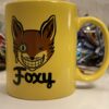 Foxy Coffee Cup with Winking Fox Yellow Mug