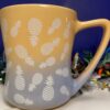 Extra Large Orange and Blue Pineapple Coffee Cup Mug by Edible Arrangements Colorful Coffee Cup with Upside Down Pineapples on Extra Large Mug for Pineapple Lovers Coffee Cup with Pineapples