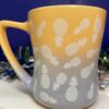 Extra Large Orange and Blue Pineapple Coffee Cup Mug by Edible Arrangements Colorful Coffee Cup with Upside Down Pineapples on Extra Large Mug for Pineapple Lovers Coffee Cup with Pineapples - Image 2