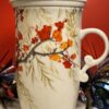 Teavana Ceramics Asian Birds Loose Leaf Tea Cup Infuser Chen Haizan Infuser Tea Mug - Image 6