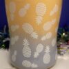 Extra Large Orange and Blue Pineapple Coffee Cup Mug by Edible Arrangements Colorful Coffee Cup with Upside Down Pineapples on Extra Large Mug for Pineapple Lovers Coffee Cup with Pineapples - Image 3