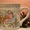 Woman On the Job Mug Vintage Hallmark Mug Mates Relax There's A Woman On The Job Coffee Cup for Girl Boss Mug