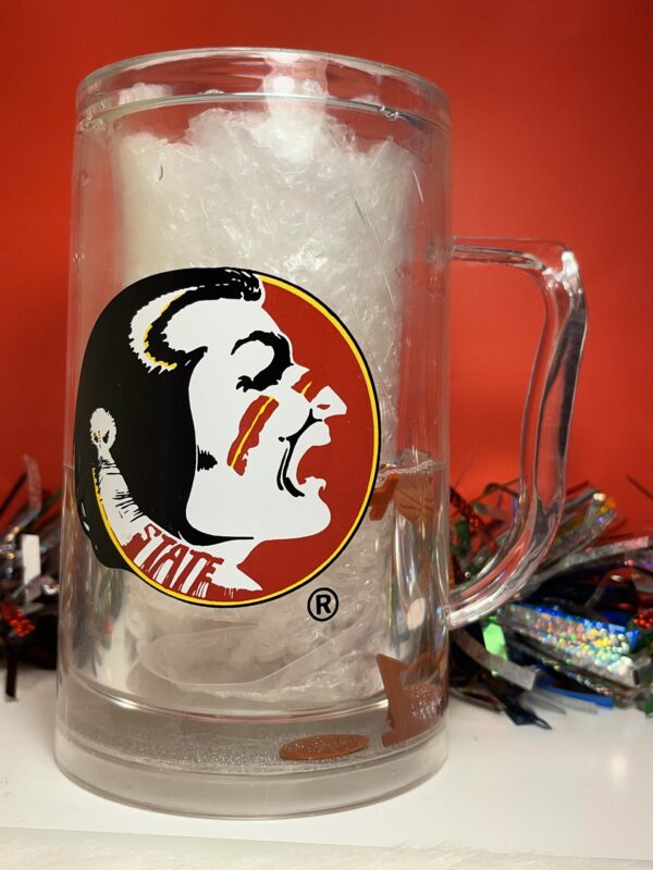 Florida State Seminoles Basketball Beer Freezer Mug Extra Large Florida  State Mug with Seminoles Cimarron Mascot Beer Mug - CupofMood