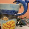 Hand Painted Dolphin Mug 3D Dolphin Coffee Cup with Reef and Fish 3D Mug with Dolphin Handle Coffee Cup Mug with Dolphin and Ocean Life Coffee Cup with Dolphin Handle Beach Coffee Cup Mug with Dolphin Jumping Mug