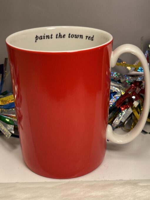 Kate Spade Say the Word Mug by Lenox Paint The Town Red Say The Word Mug Coffee Cup
