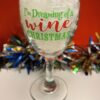 I'm Dreaming of A Wine Christmas Wine Glass - Image 2