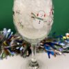 Snowman Wine Glass Snowmen Wineglass - Image 4