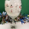 Snowman Wine Glass Snowmen Wineglass - Image 2