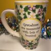 Tumbleweed Pottery Grandma Mug Extra Large Coffee Cup by Tumbleweed Pottery Latte Mug with Grandma Saying Grandmas Are Mommies With Lots Of Frosting Extra Large Coffee Cup Latte Mug by Tumbleweed Pottery Floral Coffee Cup Latte Mug