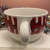 Valentines Day Soup Mug Jumbo Red and White Coffee Cup Soup Mug with Hearts Extra Large Red and White Coffee Cup Soup Mug - Image 4