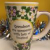 Tumbleweed Pottery Grandma Mug Extra Large Coffee Cup by Tumbleweed Pottery Latte Mug with Grandma Saying Grandmas Are Mommies With Lots Of Frosting Extra Large Coffee Cup Latte Mug by Tumbleweed Pottery Floral Coffee Cup Latte Mug - Image 2