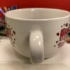 Lion Soup Mug for Valentines Day Soup Mug Jumbo Coffee Cup with Valentine's Day Lion Soup Mug with Hearts Valentines Day Large Red and White Coffee Cup Soup Mug with Lion - Image 3