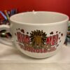 Lion Soup Mug for Valentines Day Soup Mug Jumbo Coffee Cup with Valentine's Day Lion Soup Mug with Hearts Valentines Day Large Red and White Coffee Cup Soup Mug with Lion - Image 2