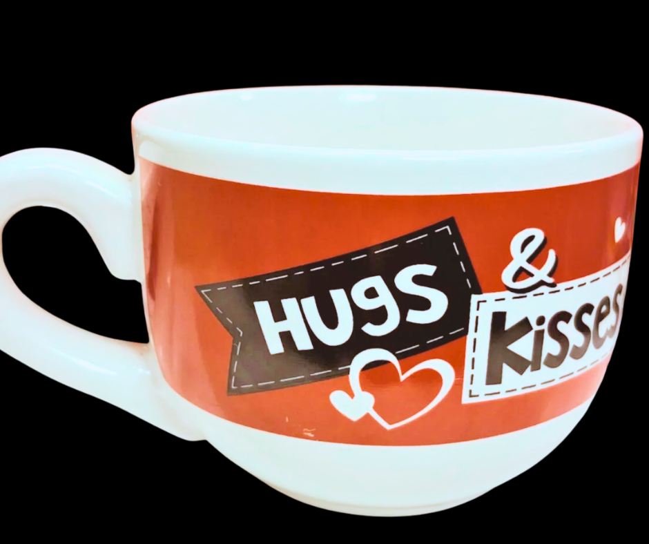 Hugs & Kisses Soup Mug back view