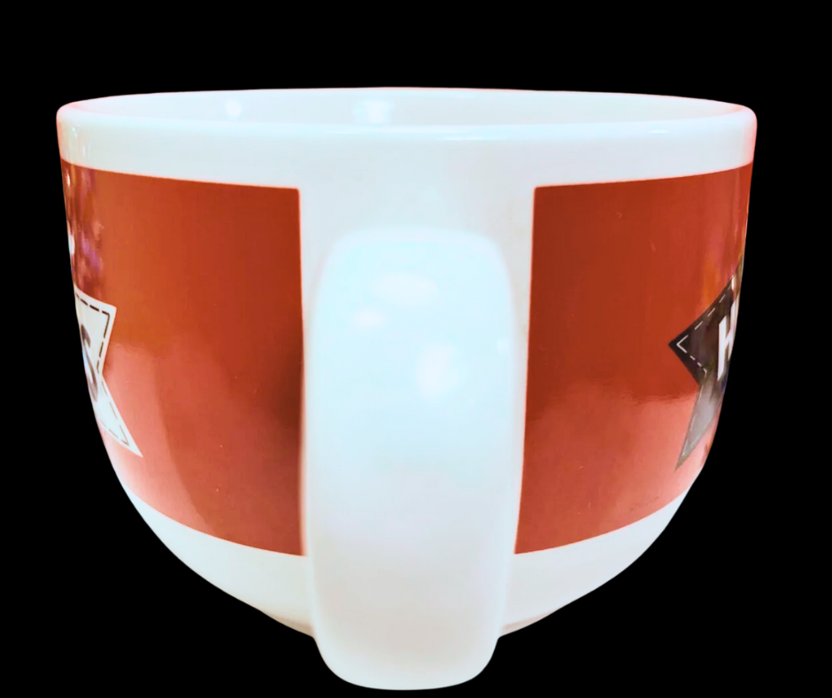 Hugs & Kisses Soup Mug handle side view