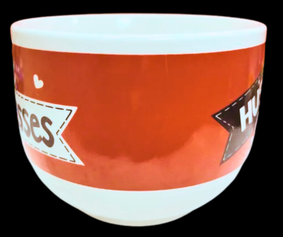 Hugs & Kisses Soup Mug side middle view showing wrap design