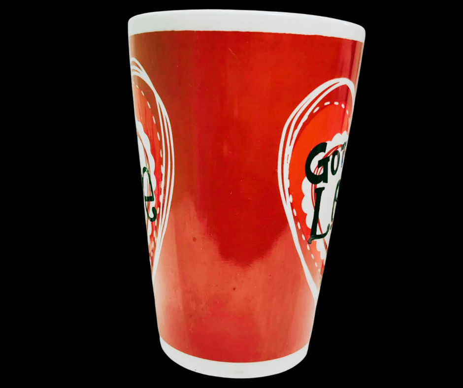 Got Love Valentine Latte Mug side middle view showing wrap design