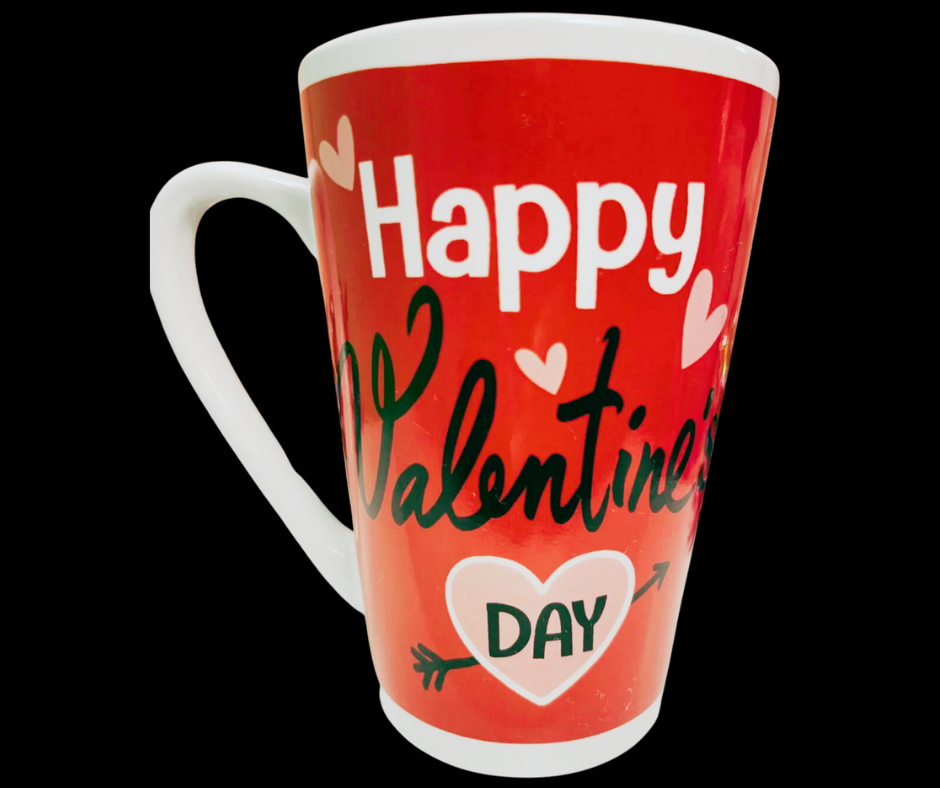 Happy Valentine’s Day Latte Mug back view