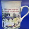 Smell The Flowers Mug Chicken Soup For The Soul Coffee Cup Mug  Take Time To Stop And Smell The Flowers Coffee Cup