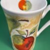 Roy Kirkham Delicious Fruits Cup with Pears and Apple Fine Bone China Cup by Roy Kirkham English Mug with Pear Coffee Cup Mug