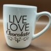 Hershey's Live Love Chocolate Mug by Galerie Hershey's Funny Chocolate Saying Coffee Cup Mug for Chocolate Lovers Coffee Cup for Chocolate Lovers Mug