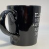 Stay and Chat Mug with Sarcastic Saying Black Coffee Cup Mug with Funny Saying Coffee Cup - Image 3