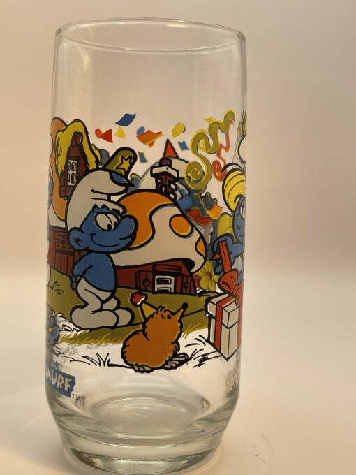 Vintage Smurfette Birthday Glass - CupofMood