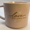 Love Four Legged Mug For Pet Lovers Pink Coffee Cup Love Is A Four Legged Word Pink Mug - Image 5