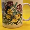 Butterfly and Flowers Mug Coffee Cup with Butterflies Coffee Mug for Butterfly Lovers Coffee Cup Mug