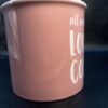 Love and Coffee Mug Pink Extra Large Coffee Cup with Coffee Saying Mug for Coffee Lovers Cup - Image 3