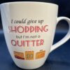 Give Up Shopping Mug for Shopaholics Extra Large Coffee Cup Mug with Funny Shopping Saying Coffee Cup