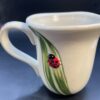Pier 1 Ladybug Mug with 3D Lady Bug Coffee Cup Mug by Pier 1 Hand Painted Lady Bug Coffee Cup - Image 2