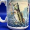 Bass Fishing Mug with Wide Mouth Bass Fish Coffee Cup Gift Mug for People Who Love To Fish Coffee Cup - Image 5
