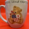 I Love America Mug with American Flag and Patriotic Teddy Bear Coffee Cup America Land That I Love Mug for Patriots Coffee Cup - Image 5