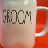Rae Dunn Groom Mug by Rae Dunn Artisan Wedding Collection Coffee Cup with Groom Ceramic Coffee Cup