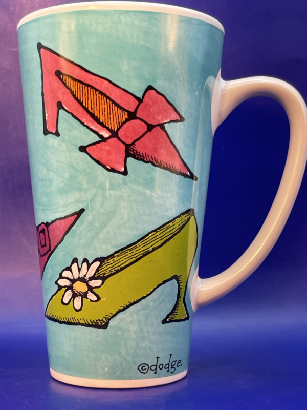 Indulge your passion for footwear and elevate your coffee ritual with the Shoe Fetish Latte Mug by Signature Housewares! It’s the perfect #cupofmood and a captivating addition to the Shoe Lovers Collection at Cup of Mood Shop.Indeed, this aqua-colored latte mug is not just a vessel for your favorite brew. It’s also a celebration of style and individuality.