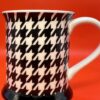 Love Four Legged Houndstooth Mug For Pet Lovers Houndstooth Coffee Cup with Love Is A Four Legged Word Mug - Image 2