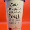 Cute Enough Travel Tumbler Extra Large Coffee Cup for Medical Professional Mug with Cute Enough To Stop Your Heart Skilled Enough To Restart It Latte Mug with Lid - Image 5